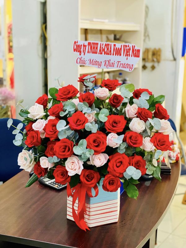 giỏ hoa khai trương