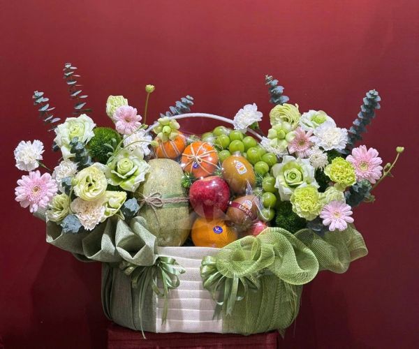 Giỏ hoa trái cây làm quà tặng