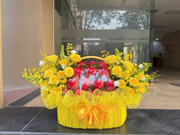 Giỏ hoa trái cây thăm bệnh