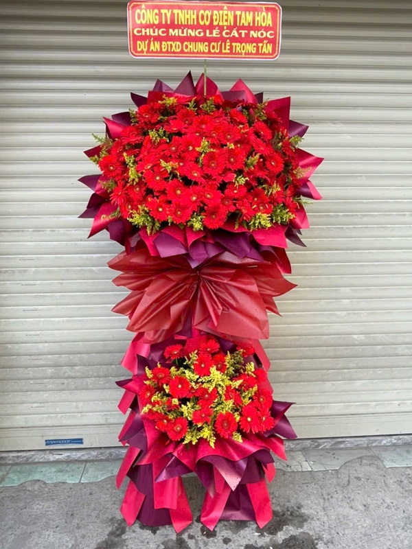 Kệ hoa khai trương 2 tầng