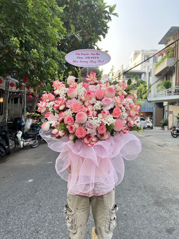 giỏ hoa khai trương