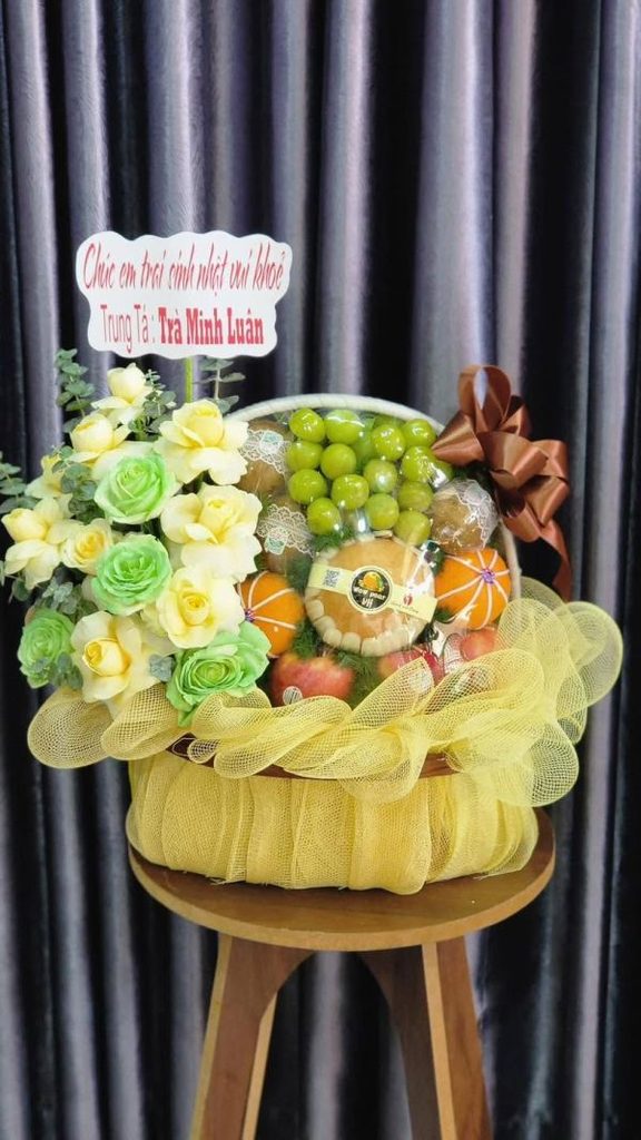 Giỏ hoa trái cây tặng sinh nhật