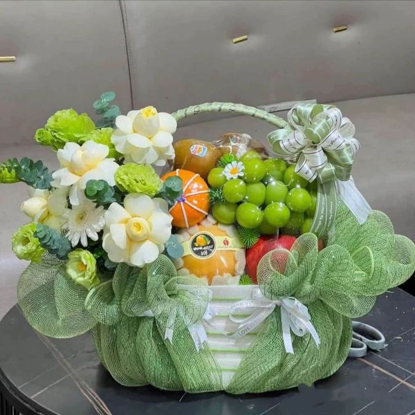 Giỏ hoa trái cây tặng sếp, đối tác, khách hàng