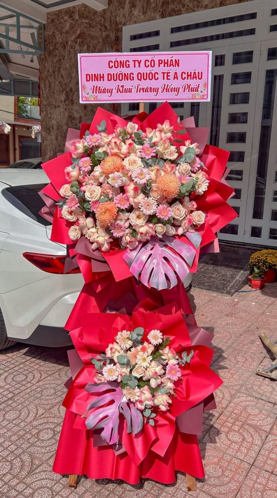 Kệ hoa khai trương tặng công ty