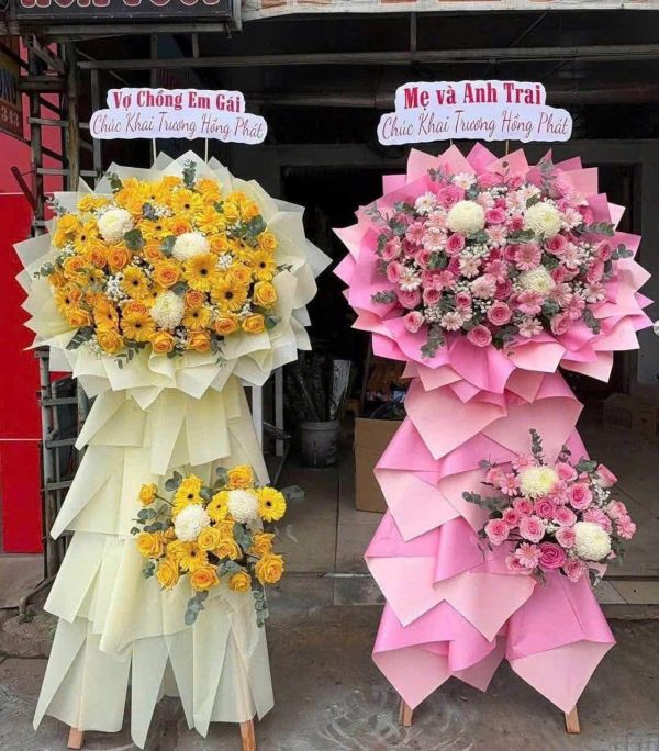 Giỏ hoa khai trương