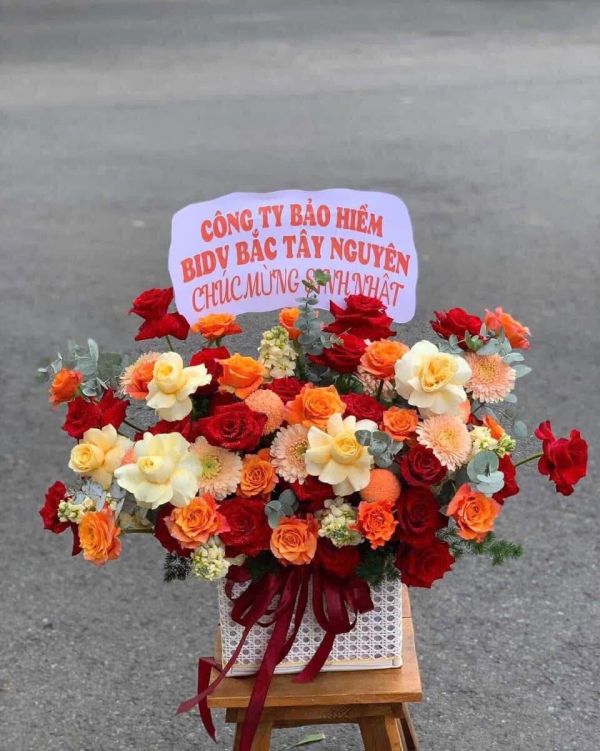 bó hoa sinh nhật tặng mẹ