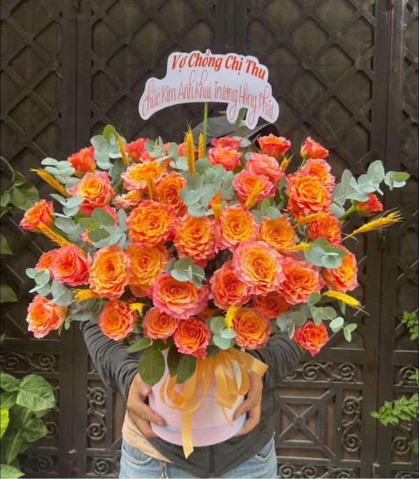 Giỏ hoa khai trương