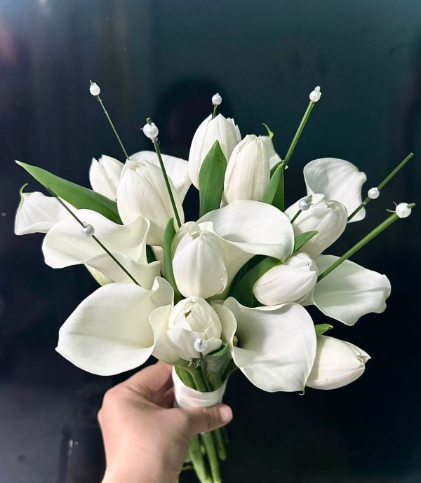 Bó Hoa Cưới Calla Trắng – Thuần Khiết