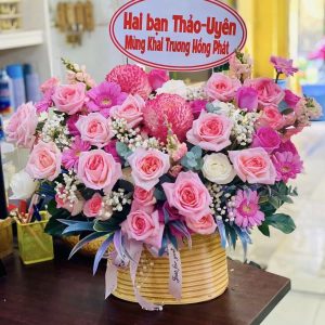 hoa khai trương