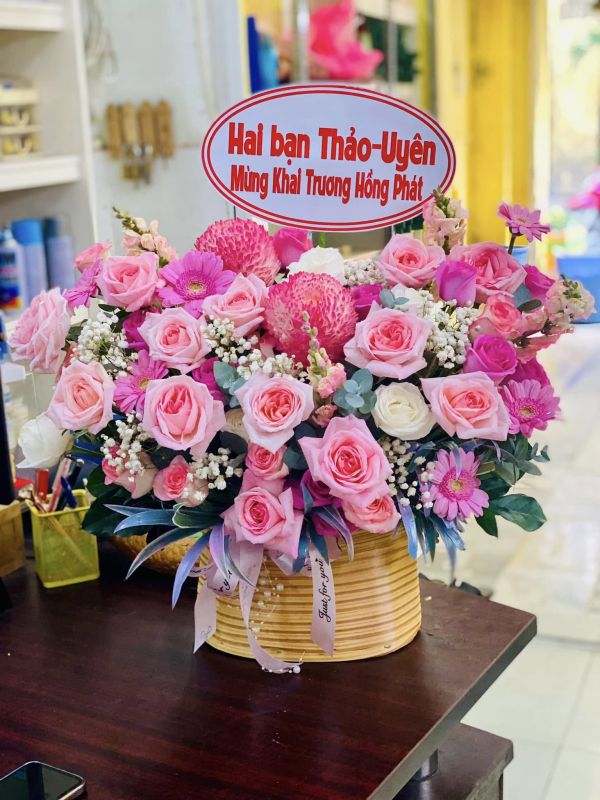 hoa khai trương