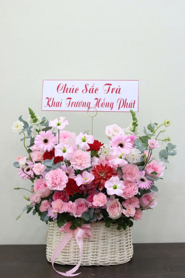 Giỏ hoa khai trương